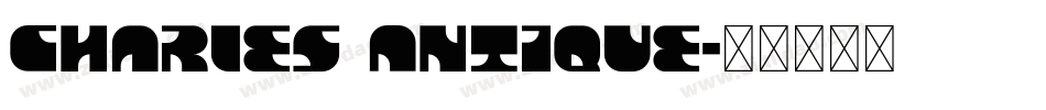 Charles Antique字体转换